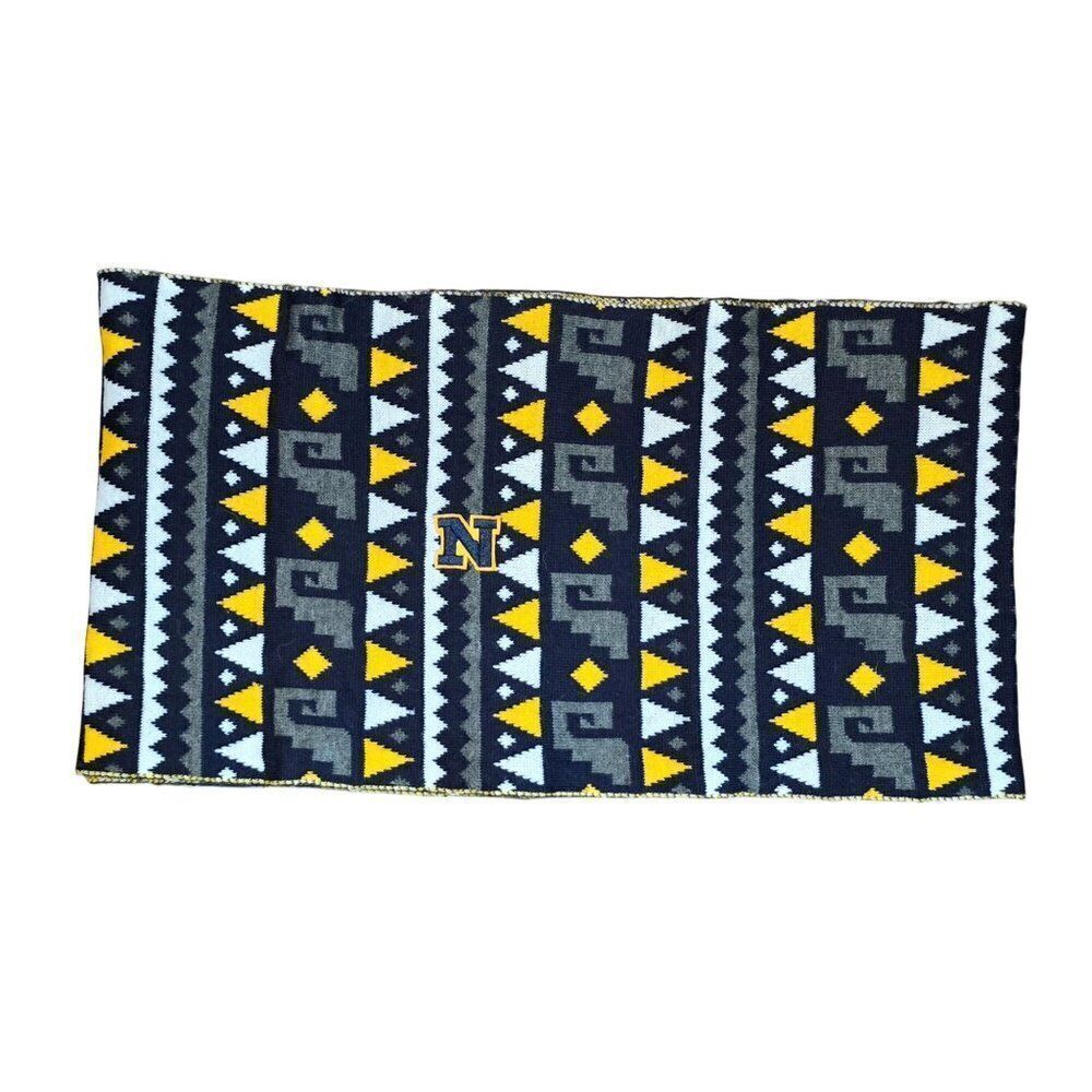 Southwestern Pattern Acrylic Scarf By The Game W/ Yellow N Logo